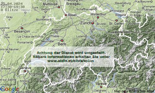 Şimşek-Yıldırım İsviçre 17:30 UTC Per, 25.04.2024