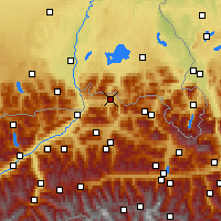 Nearby Forecast Locations - Kössen - Harita