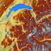 Nearby Forecast Locations - Le Grand Massif - Harita