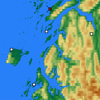 Nearby Forecast Locations - Sandnessjøen - Harita
