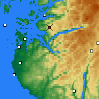 Nearby Forecast Locations - Liarvatn - Harita
