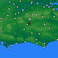 Nearby Forecast Locations - Gatwick Havalimanı - Harita