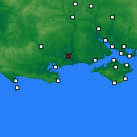 Nearby Forecast Locations - Bournemouth - Harita