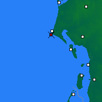 Nearby Forecast Locations - Blavand Cape - Harita