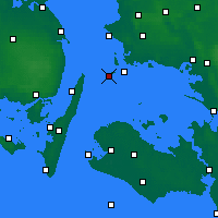 Nearby Forecast Locations - Omø - Harita