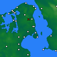 Nearby Forecast Locations - Sjaelsmark - Harita