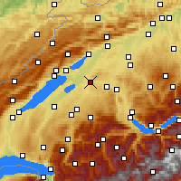 Nearby Forecast Locations - Mühleberg - Harita