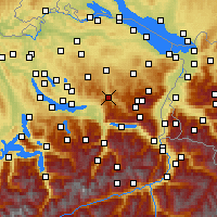 Nearby Forecast Locations - Ebnat-Kappel - Harita