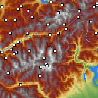 Nearby Forecast Locations - Grächen - Harita