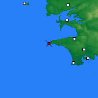 Nearby Forecast Locations - Pointe du Raz - Harita