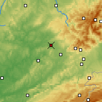Nearby Forecast Locations - Luxeuil-les-Bains - Harita