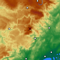 Nearby Forecast Locations - Mont Aigoual - Harita