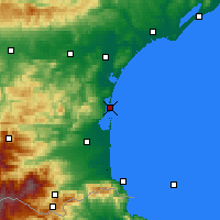 Nearby Forecast Locations - Leucate - Harita