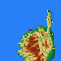 Nearby Forecast Locations - L'Île-Rousse - Harita