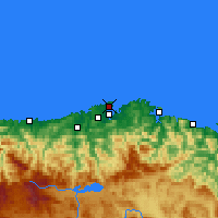 Nearby Forecast Locations - Santander - Harita
