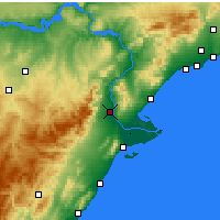 Nearby Forecast Locations - Tortosa - Harita
