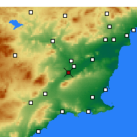 Nearby Forecast Locations - Alcantarilla - Harita