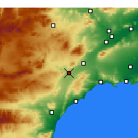 Nearby Forecast Locations - Águilas - Harita