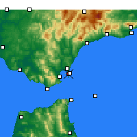 Nearby Forecast Locations - Cebelitarık - Harita