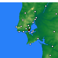 Nearby Forecast Locations - Lizbon/Geof - Harita