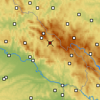 Nearby Forecast Locations - Zwiesel - Harita