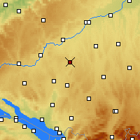 Nearby Forecast Locations - Biberach - Harita