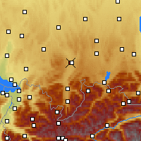 Nearby Forecast Locations - Kempten - Harita