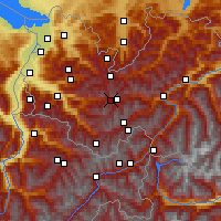 Nearby Forecast Locations - Alpe-Rauz - Harita