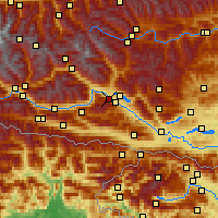 Nearby Forecast Locations - Spittal an der Drau - Harita