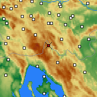 Nearby Forecast Locations - Čabar - Harita
