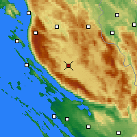 Nearby Forecast Locations - Gospić - Harita