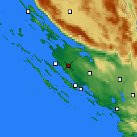 Nearby Forecast Locations - Zemunik Donji - Harita