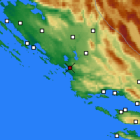 Nearby Forecast Locations - Šibenik - Harita
