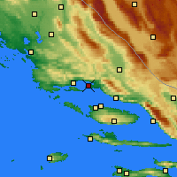 Nearby Forecast Locations - Split - Harita
