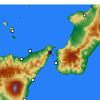 Nearby Forecast Locations - Messina - Harita