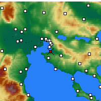 Nearby Forecast Locations - Selânik - Harita