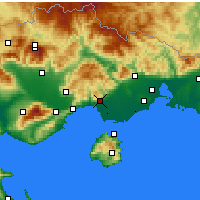 Nearby Forecast Locations - Kavala - Harita