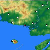 Nearby Forecast Locations - Dedeağaç - Harita