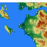 Nearby Forecast Locations - Andravida - Harita