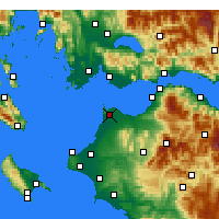 Nearby Forecast Locations - Araxos - Harita