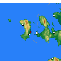 Nearby Forecast Locations - Sakız Adası - Harita