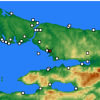 Nearby Forecast Locations - Istanbul / Sabiha Gokcen - Harita