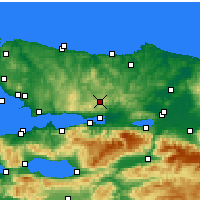 Nearby Forecast Locations - Köseköy - Harita