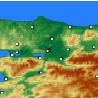 Nearby Forecast Locations - Adapazarı - Harita