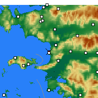 Nearby Forecast Locations - Kuşadası - Harita
