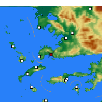 Nearby Forecast Locations - Bodrum - Harita