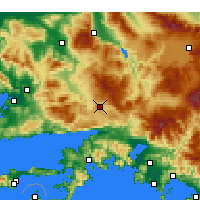 Nearby Forecast Locations - Muğla - Harita