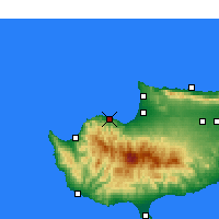 Nearby Forecast Locations - Xerovounos - Harita