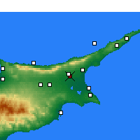 Nearby Forecast Locations - Geçitkale - Harita