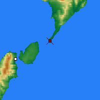 Nearby Forecast Locations - Cape Lopatka - Harita